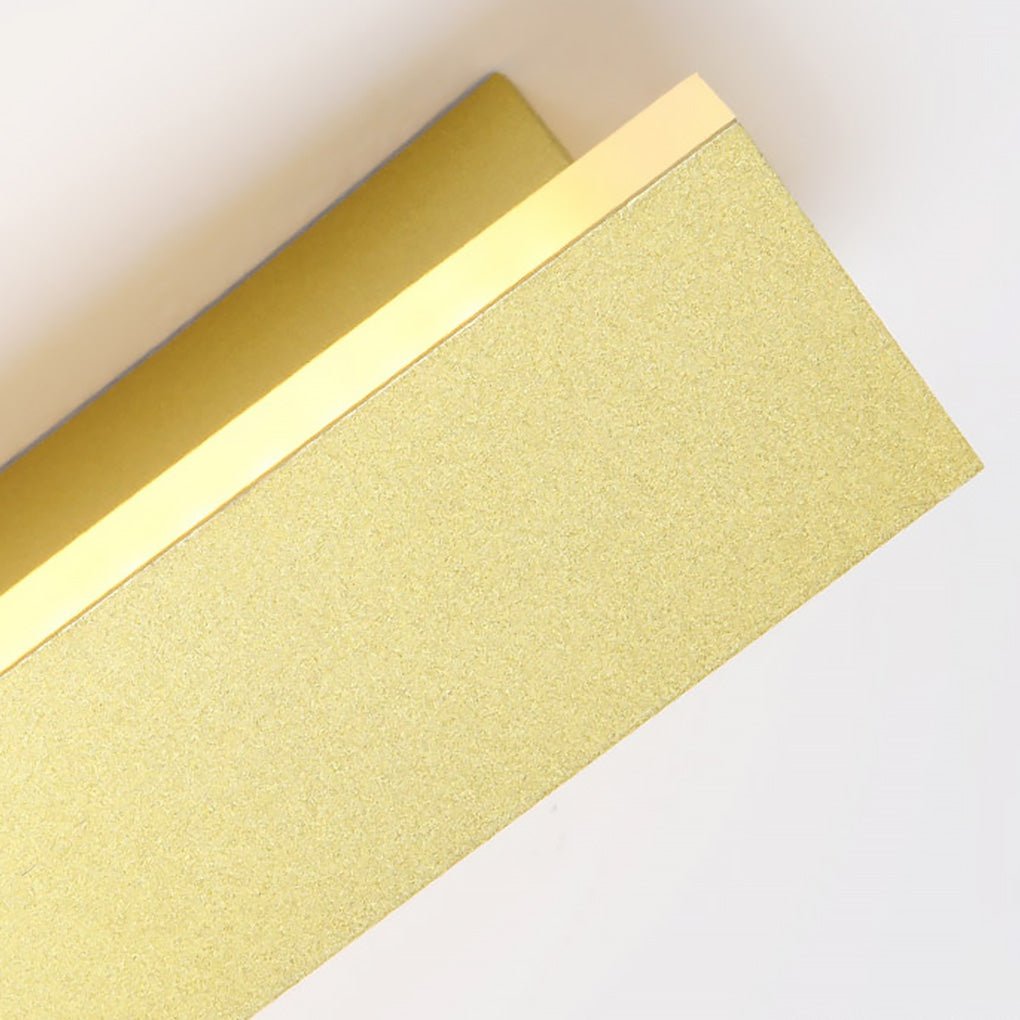 Gold Outdoor Wall Light - Minimalist Linear LED Design