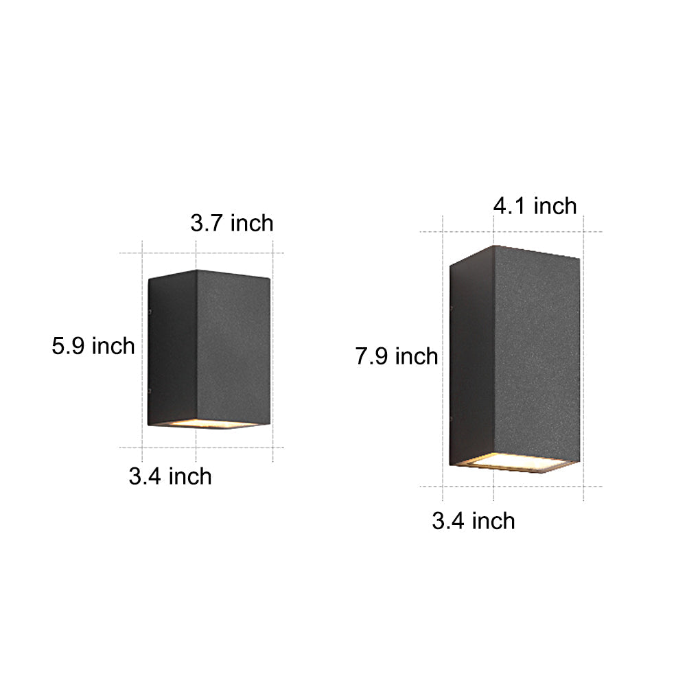Waterproof LED Courtyard Wall Lights - Outdoor Up & Down Lighting