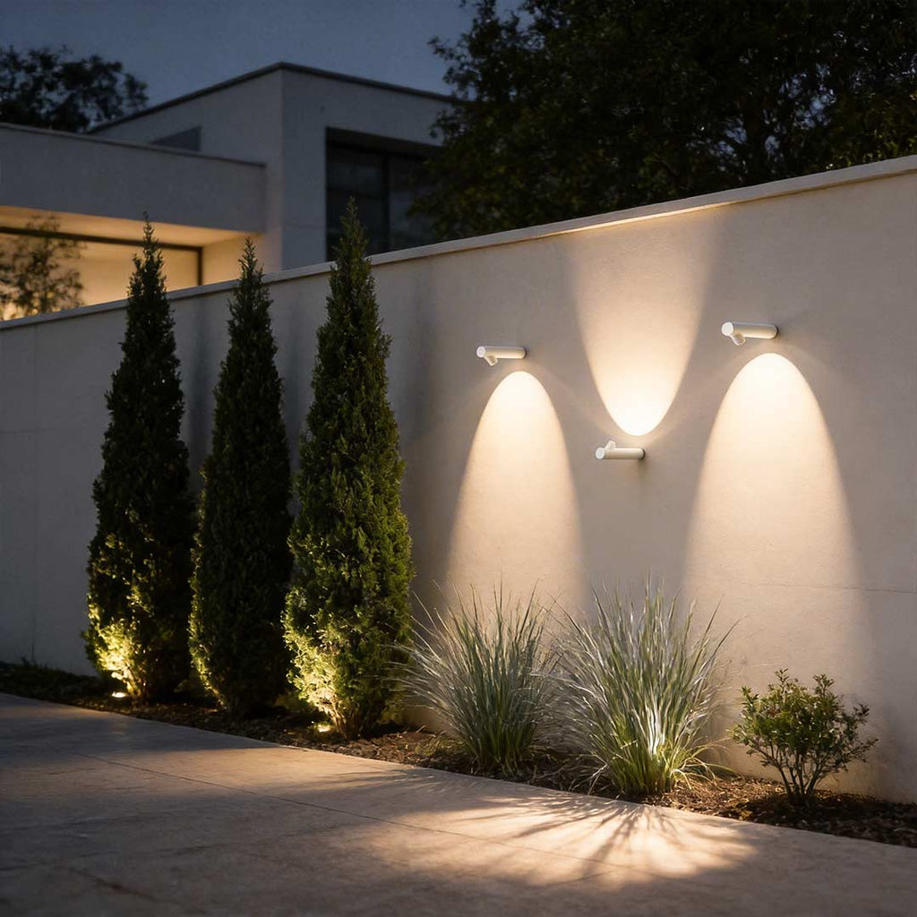 Modern Tubular LED Aluminum Alloy Spot Lights for Outdoor Walls
