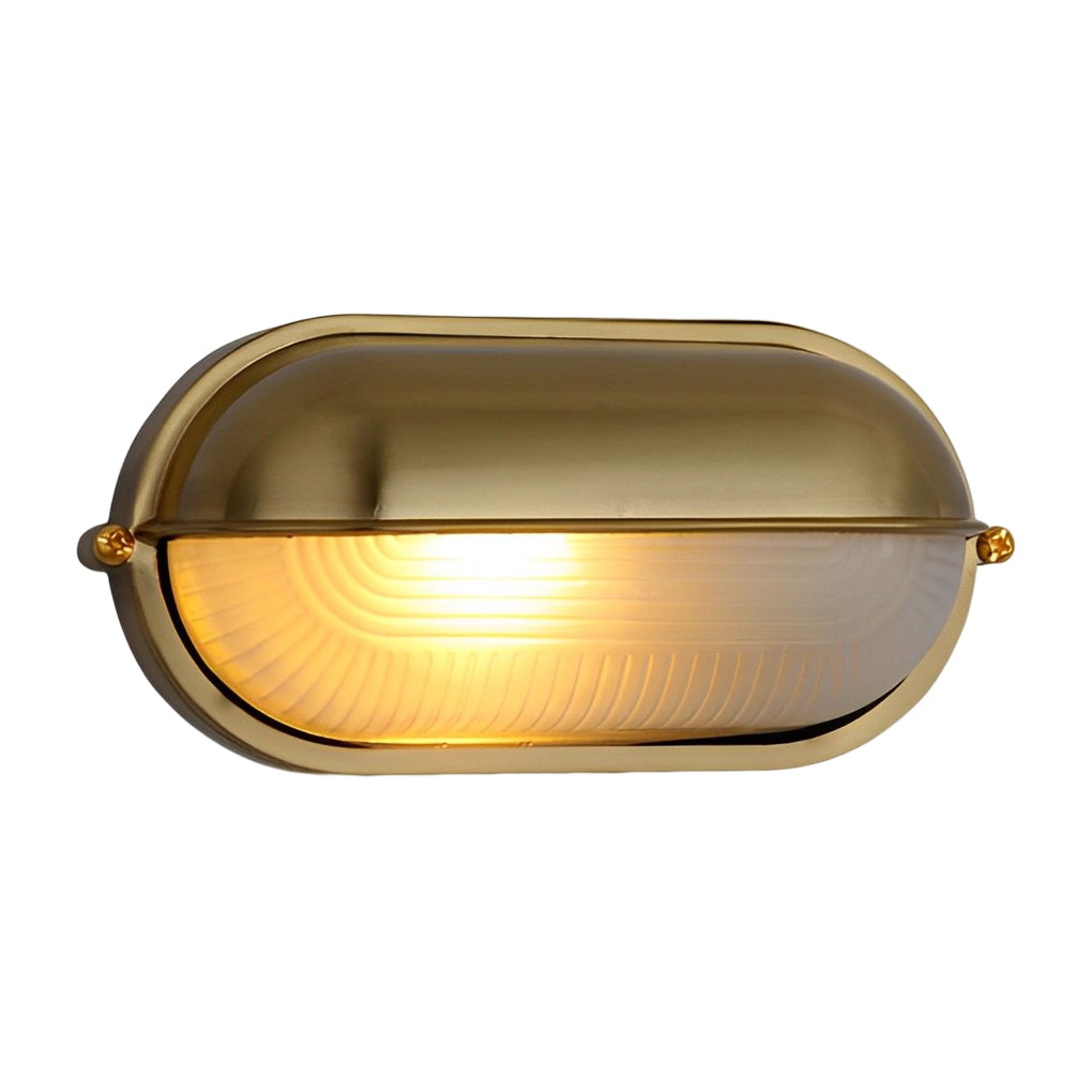 Oval Bulkhead Light - Retro Waterproof Industrial Lighting