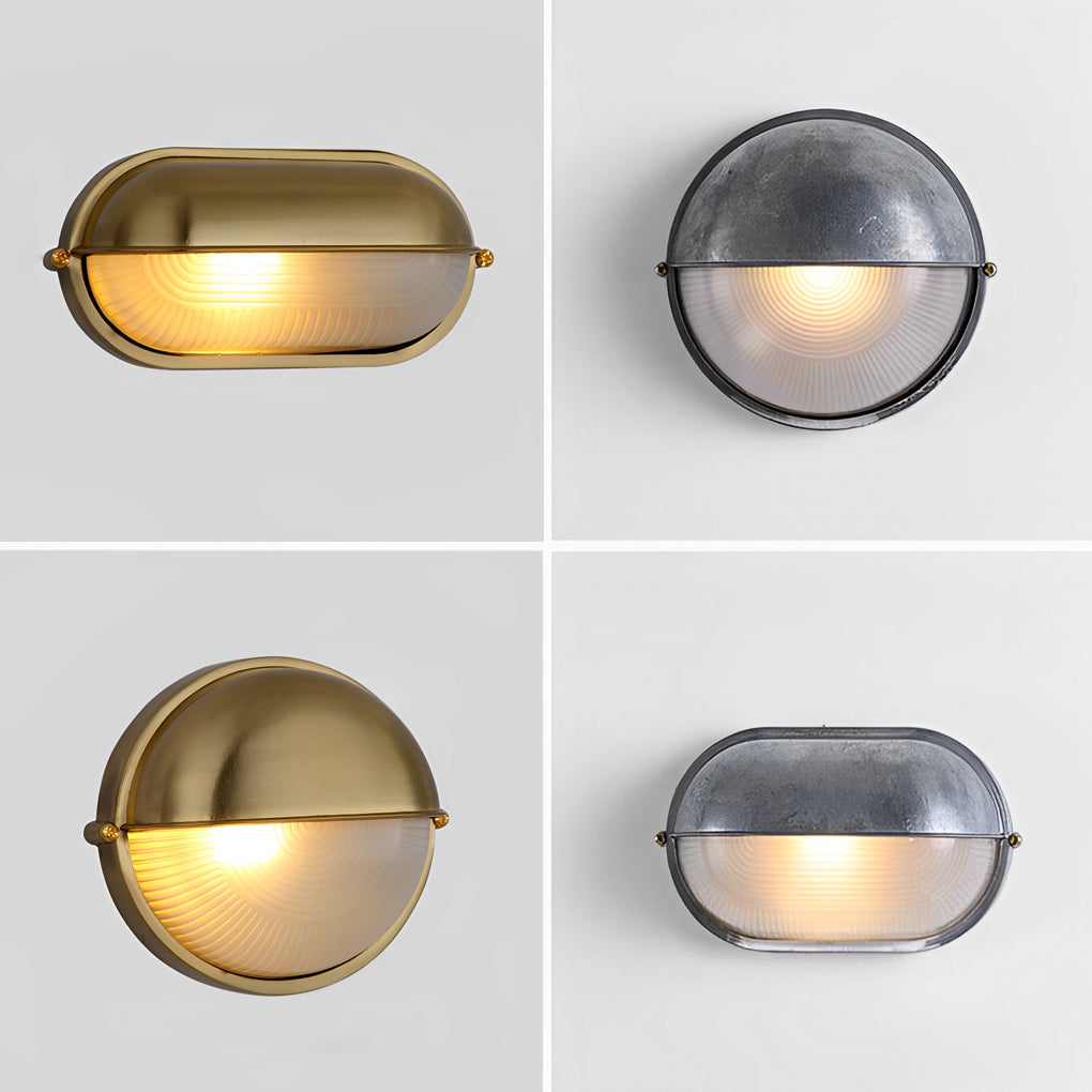 Oval Bulkhead Light - Retro Waterproof Industrial Lighting