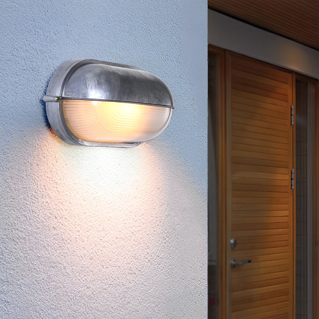 Oval Bulkhead Light - Retro Waterproof Industrial Lighting