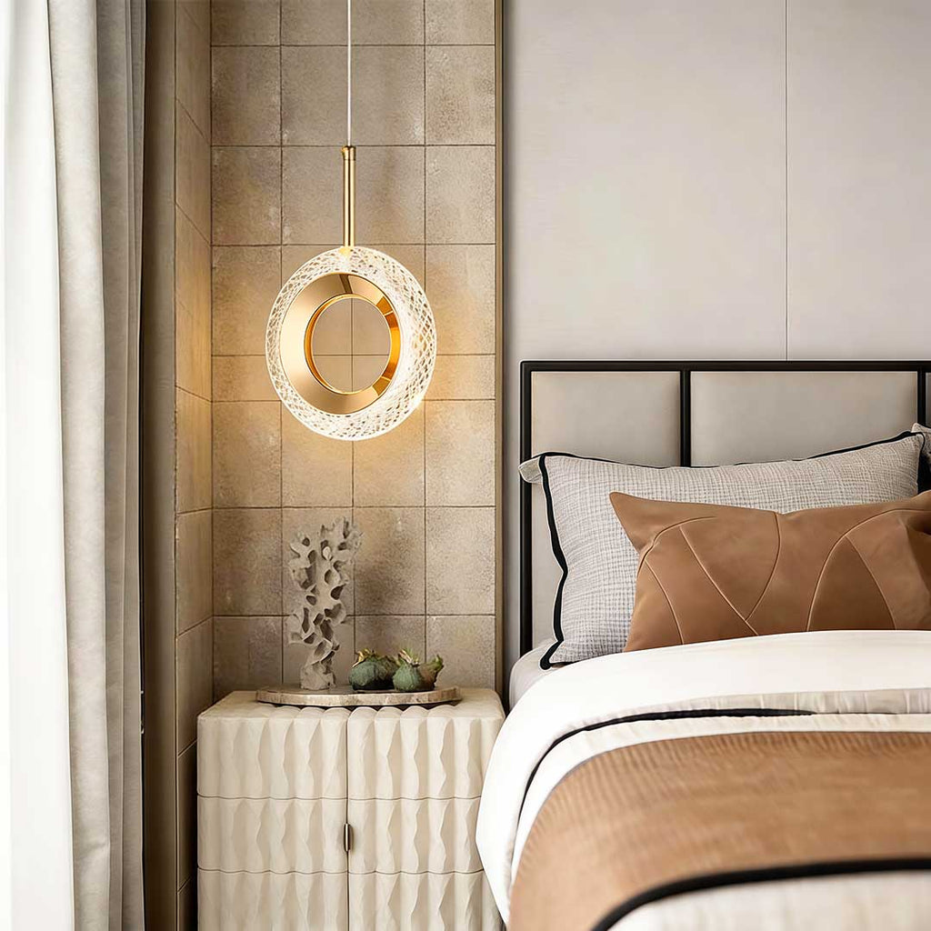 Unique Minimalist LED Pendant Light - Modern Metal Ceiling Fixture