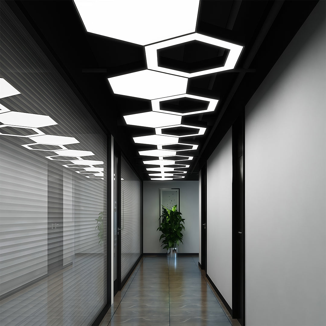 Modern Geometric Hexagonal LED Chandelier Ceiling Light