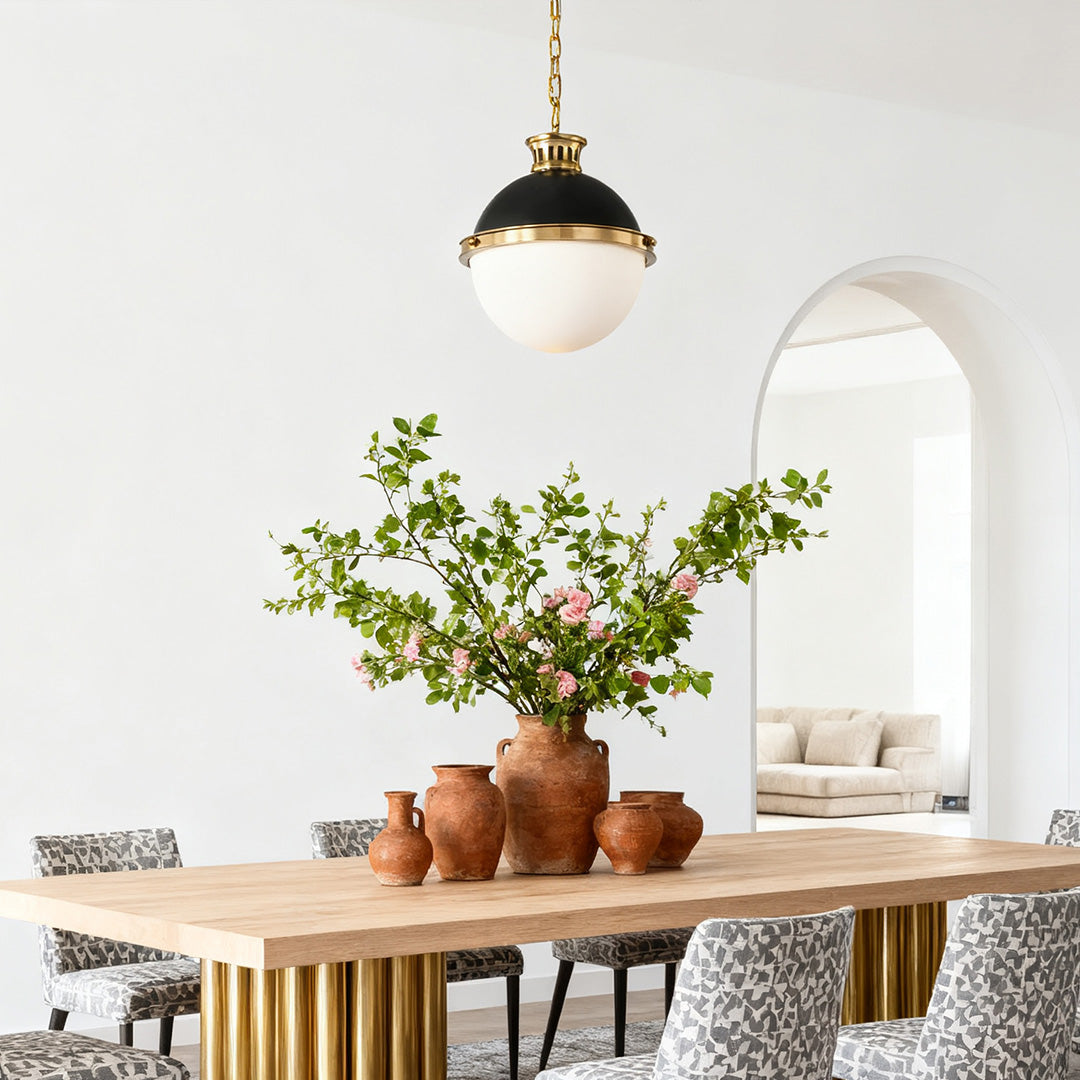 Ball Pendant Light - Classic Glass Globe Ceiling Fixture