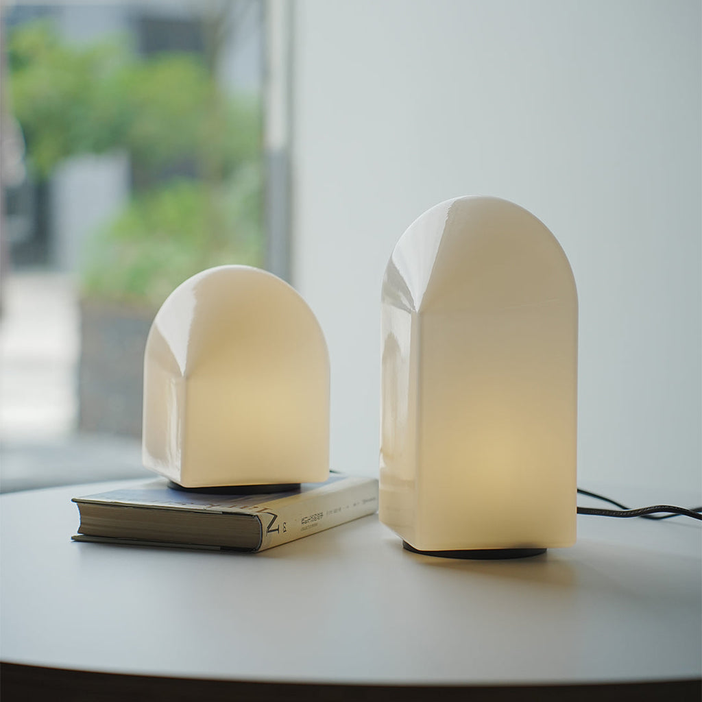 Modern White Table Lamp - Creative Ambient Night Light for Home Decor