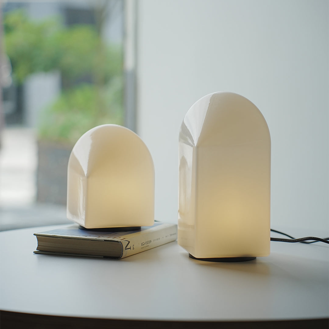 Modern White Table Lamp - Creative Ambient Night Light for Home Decor