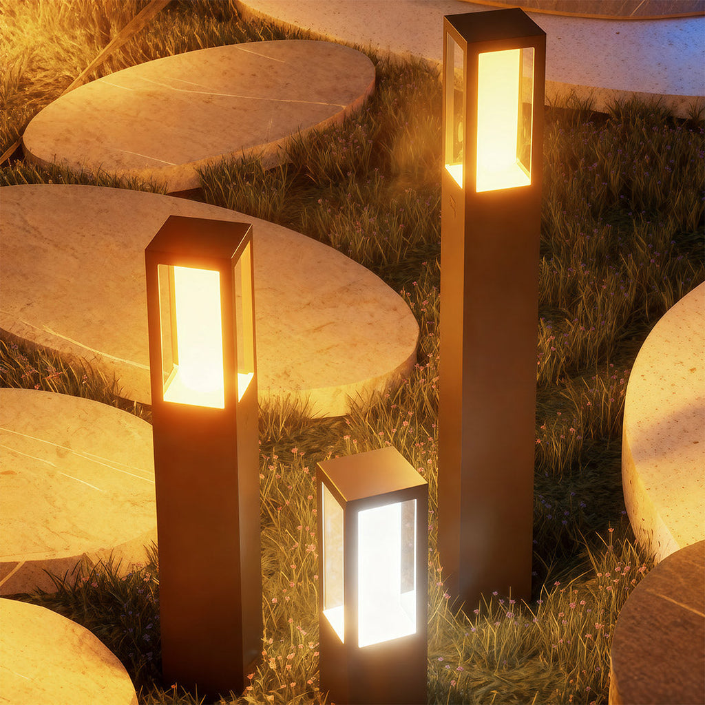 Path Bollard Lights Outdoor Waterproof Landscape Lighting