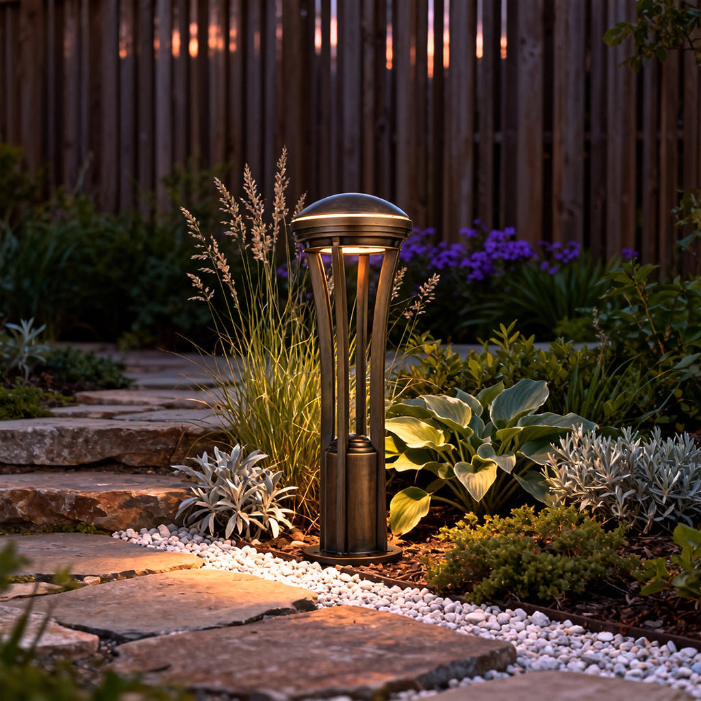 Antique Copper Waterproof Path Light Stakes for Outdoor Décor