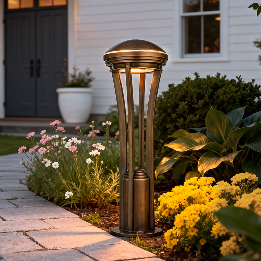 Antique Copper Waterproof Path Light Stakes for Outdoor Décor