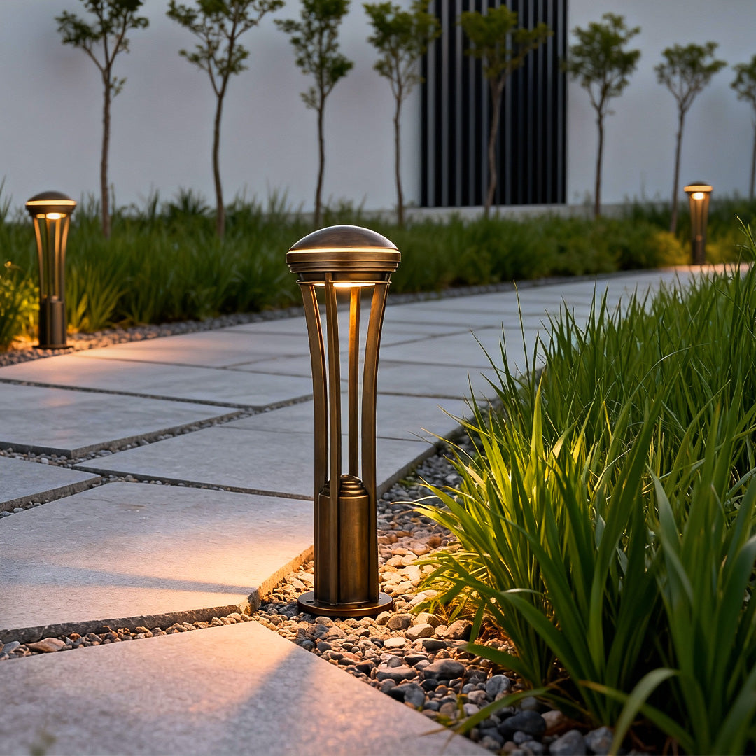 Antique Copper Waterproof Path Light Stakes for Outdoor Décor