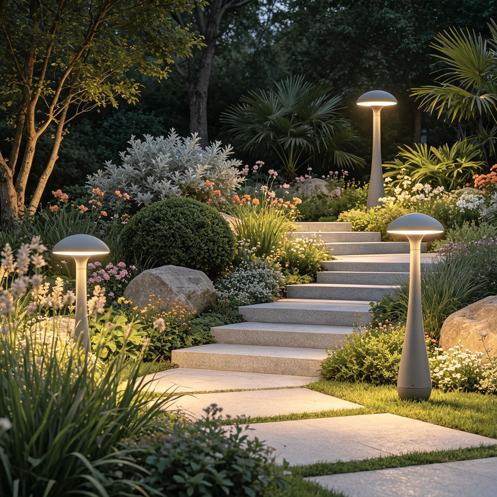 Pathway Landscape Aluminum UFO Outdoor Garden Light - LED, Weather-Resistant, Energy-Efficient Lighting