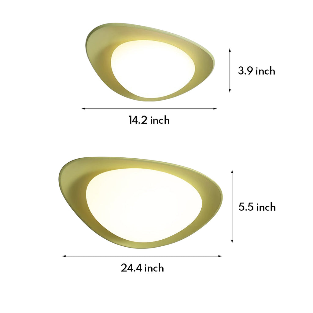 Pebble Ceiling Light Full Spectrum LED Flush Mount Fixture