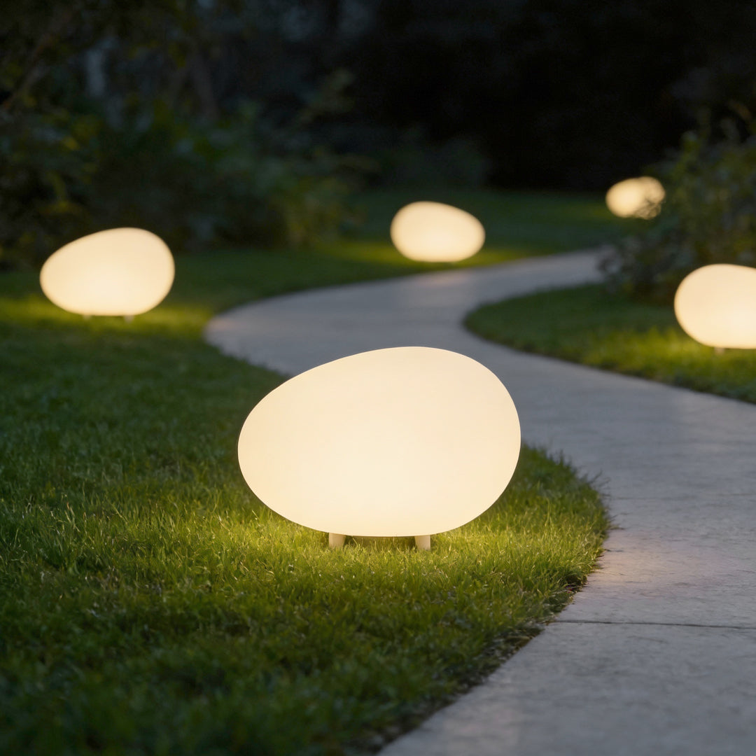 Pebble Lights Modern Outdoor Waterproof Landscape Lamp - LED Garden Lighting, IP65 Rated, Energy Efficient, Stylish Outdoor Decor