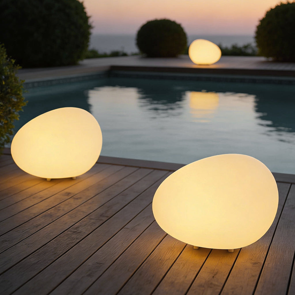 Pebble Lights Modern Outdoor Waterproof Landscape Lamp - LED Garden Lighting, IP65 Rated, Energy Efficient, Stylish Outdoor Decor