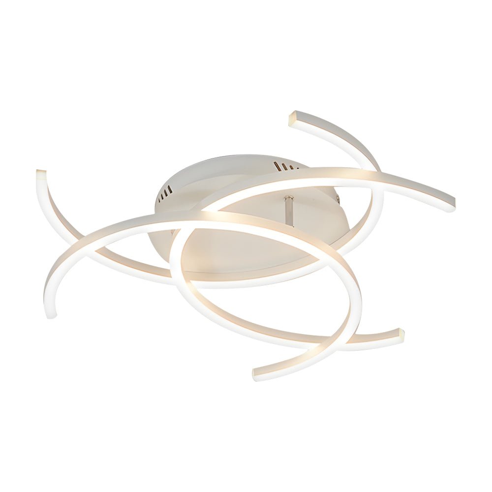 Modern LED Dimmable Ceiling Light Fixture with Remote Control