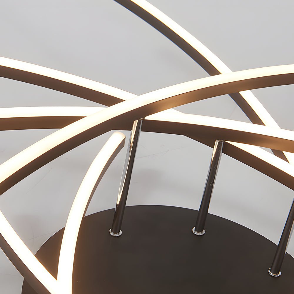 Modern LED Dimmable Ceiling Light Fixture with Remote Control