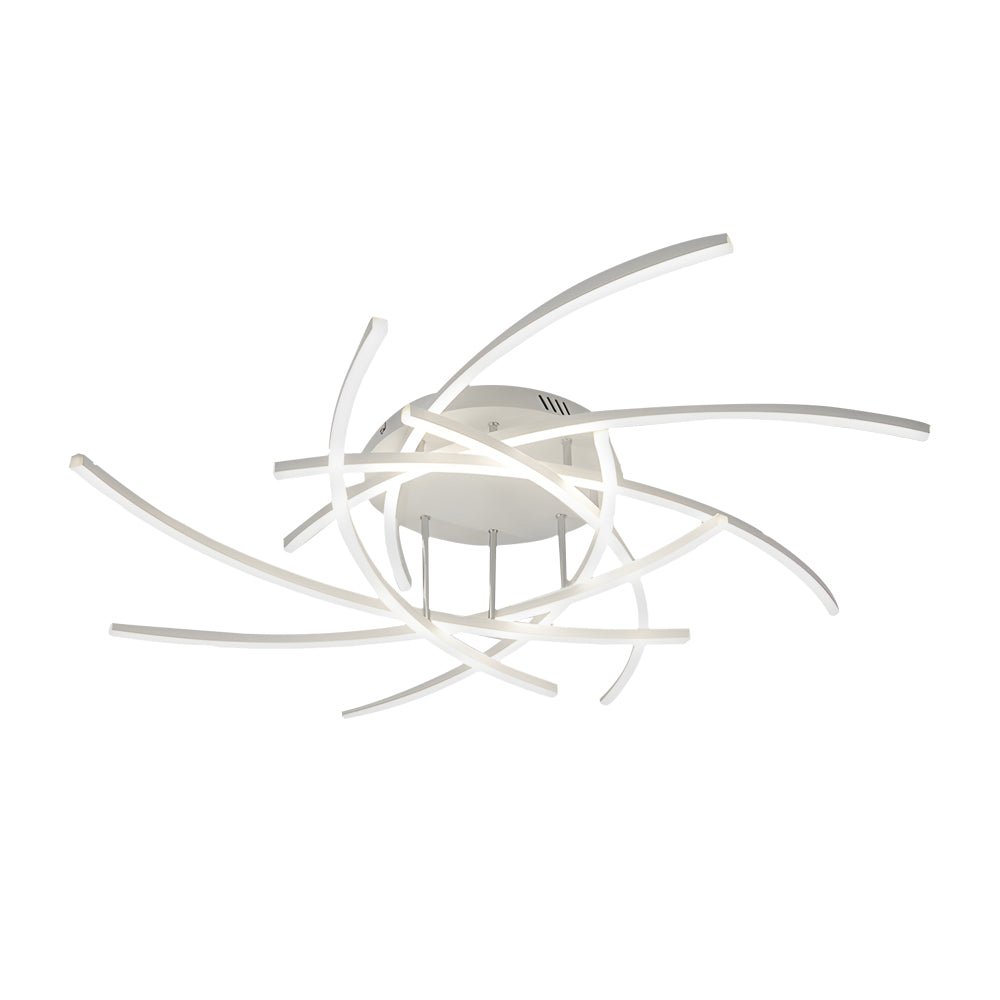 Modern LED Dimmable Ceiling Light Fixture with Remote Control