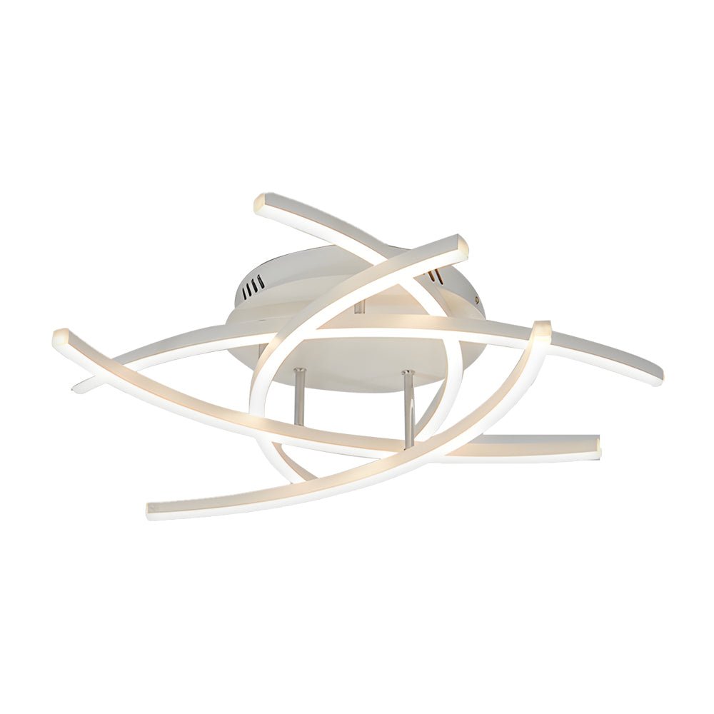 Modern LED Dimmable Ceiling Light Fixture with Remote Control