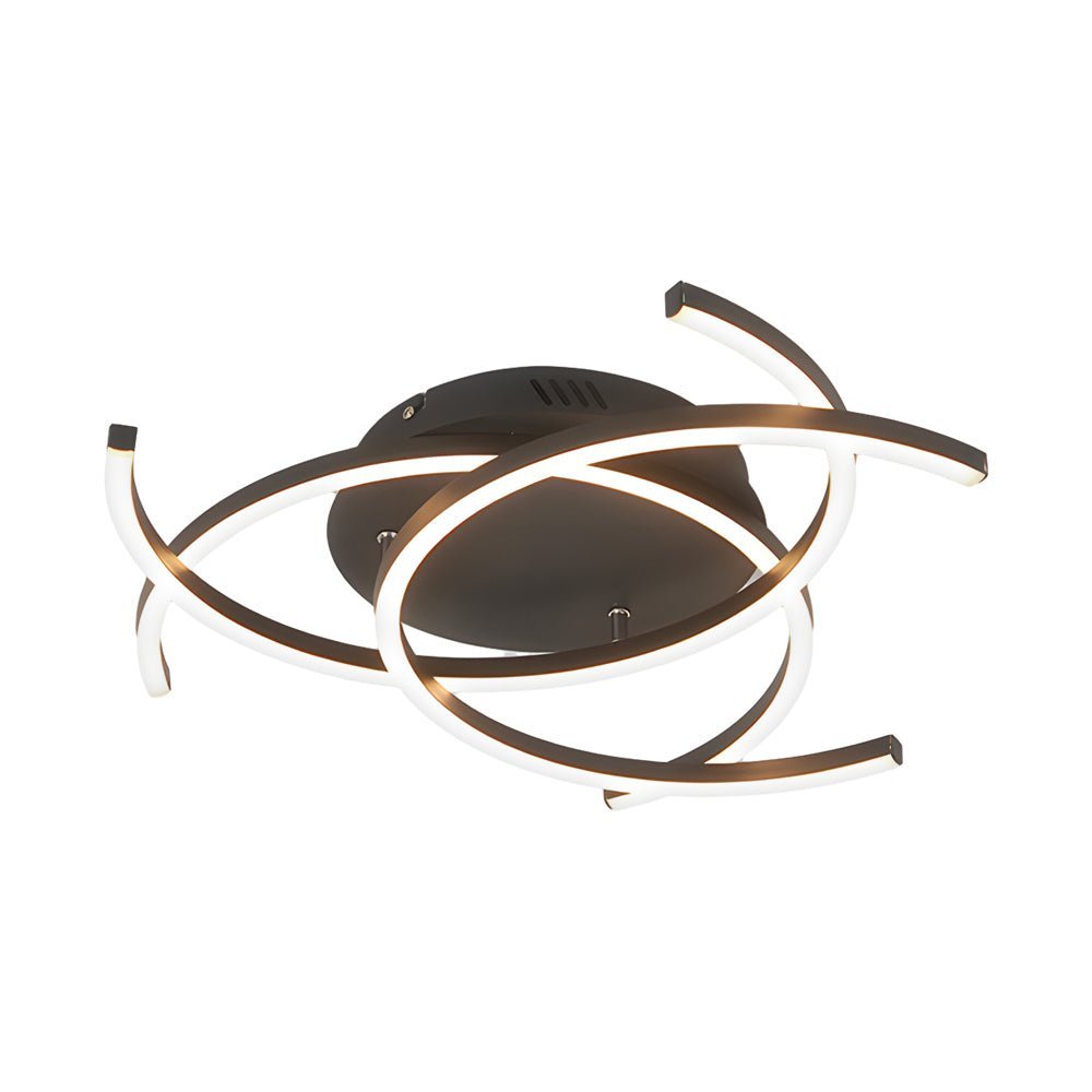 Modern LED Dimmable Ceiling Light Fixture with Remote Control