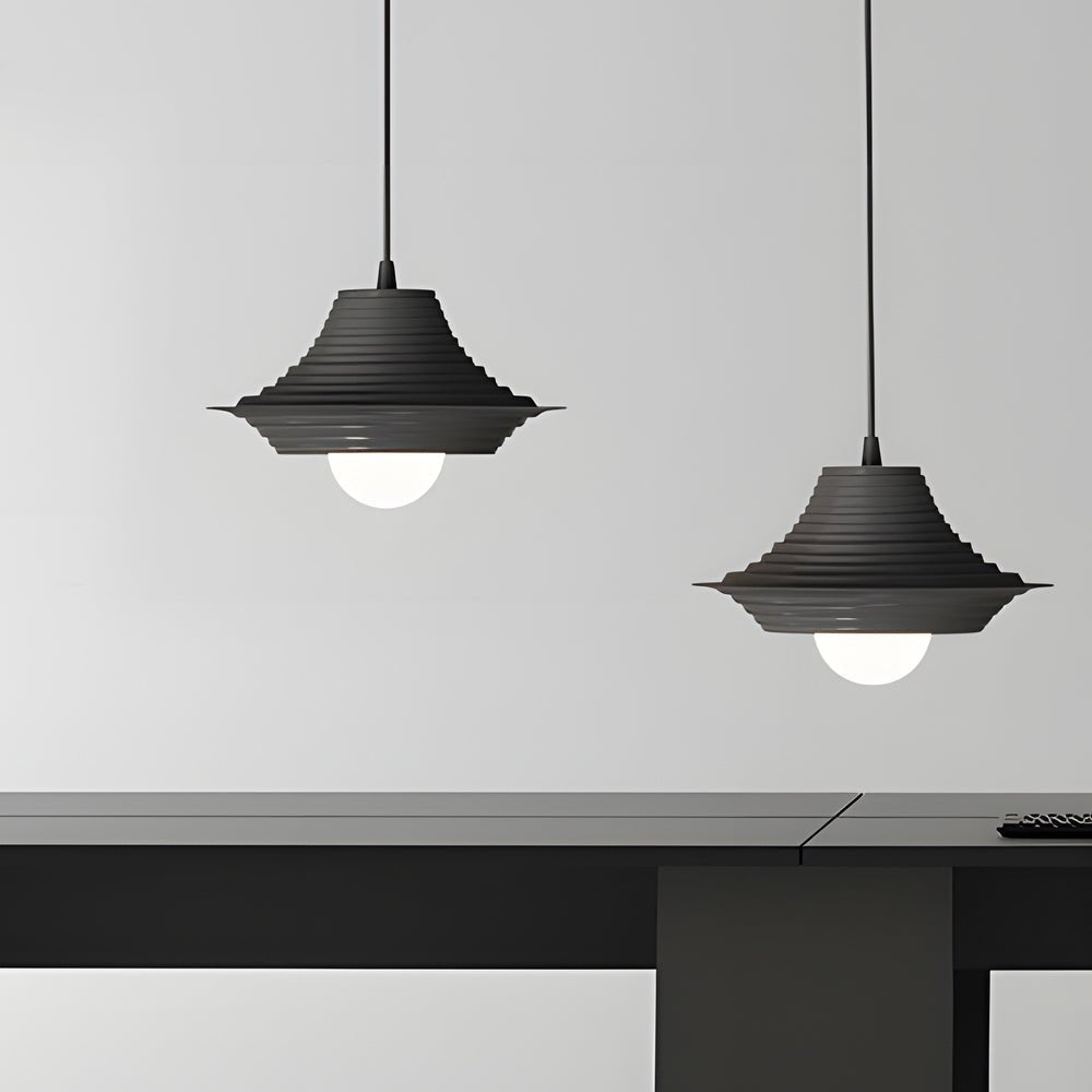 Personality Striped Iron Dimming Nordic Pendant Light