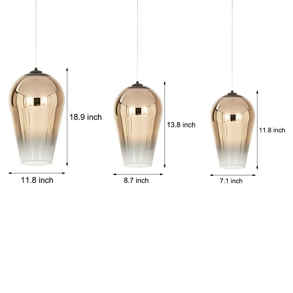 Nordic Post-Modern Art Glass Gradient Pendant Light