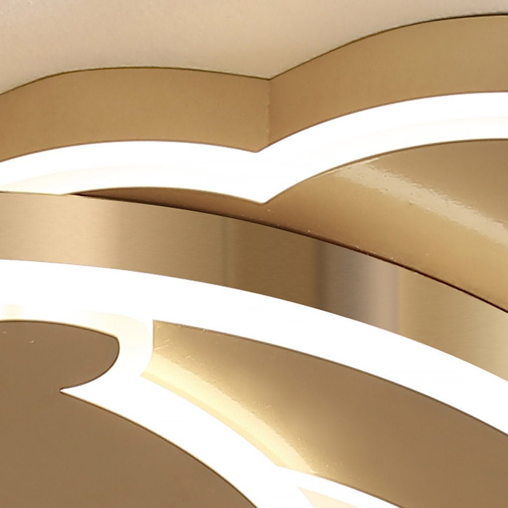 Personalized Dolphin Ceiling Lamp - Creative 3-Color Adjustable LED Lighting