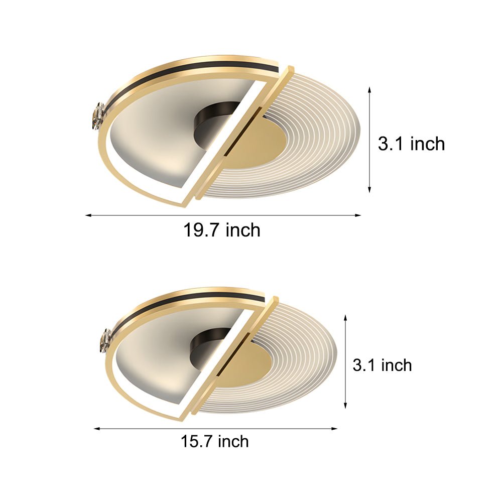 Personalized LED Round Ceiling Light - Three-Step Dimming Modern Fixture