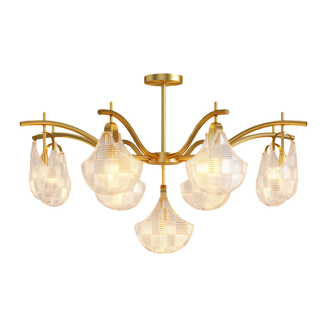 Shell Chandelier Light - Modern Luxury Ceiling Fixture, Creative Design, Elegant Home Lighting