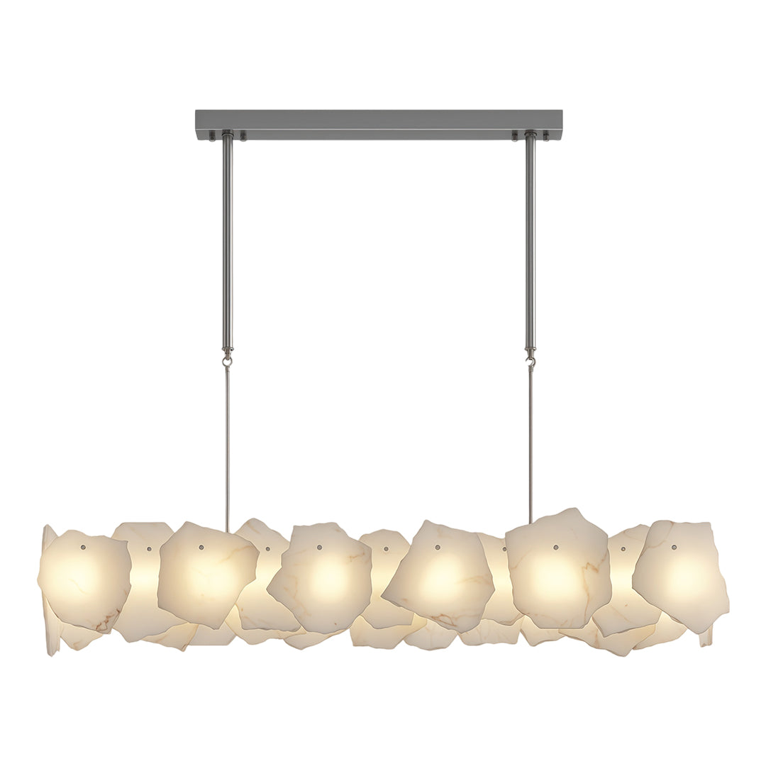 Modern LED Cloud Stone Copper Chandelier Ceiling Light
