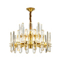 Brass Modern Luxury Glass Chandelier Ceiling Light