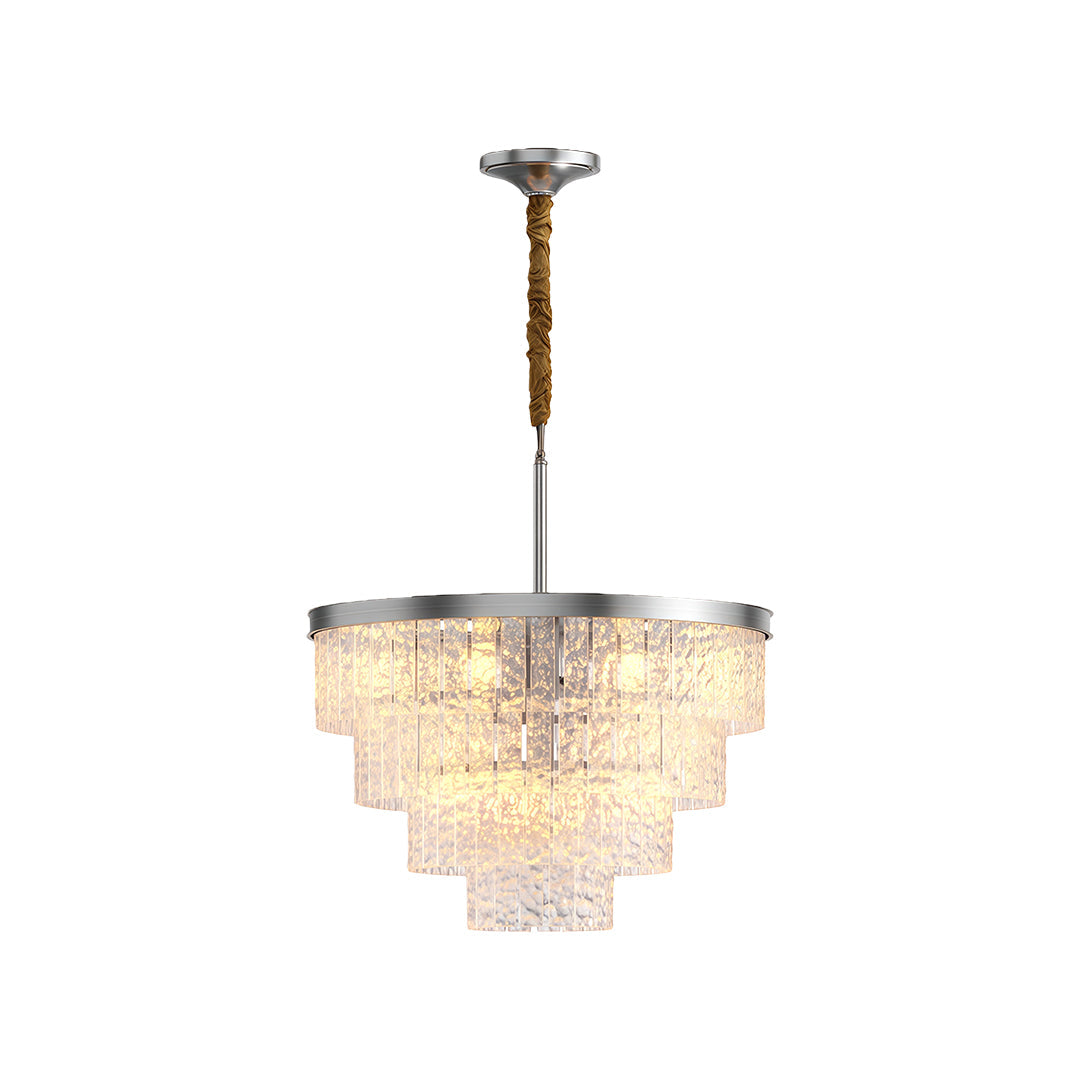 Modern Full-Copper Minimalist Chandelier Ceiling Light