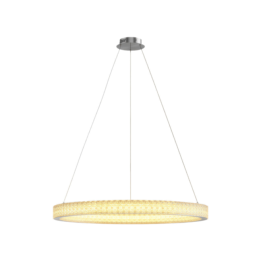 Circular Modern Copper Chandelier – Luxury Ceiling Light Fixture