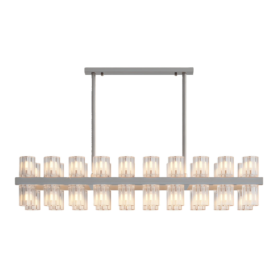 Luxury Crystal Chandelier - American Copper Ceiling Light