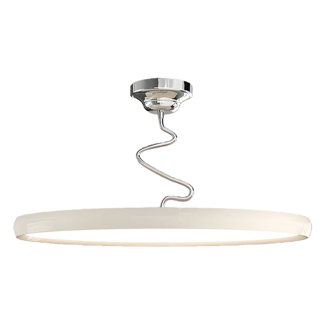 Modern Semi Flush Mount Twisted Full-Spectrum Ceiling Light
