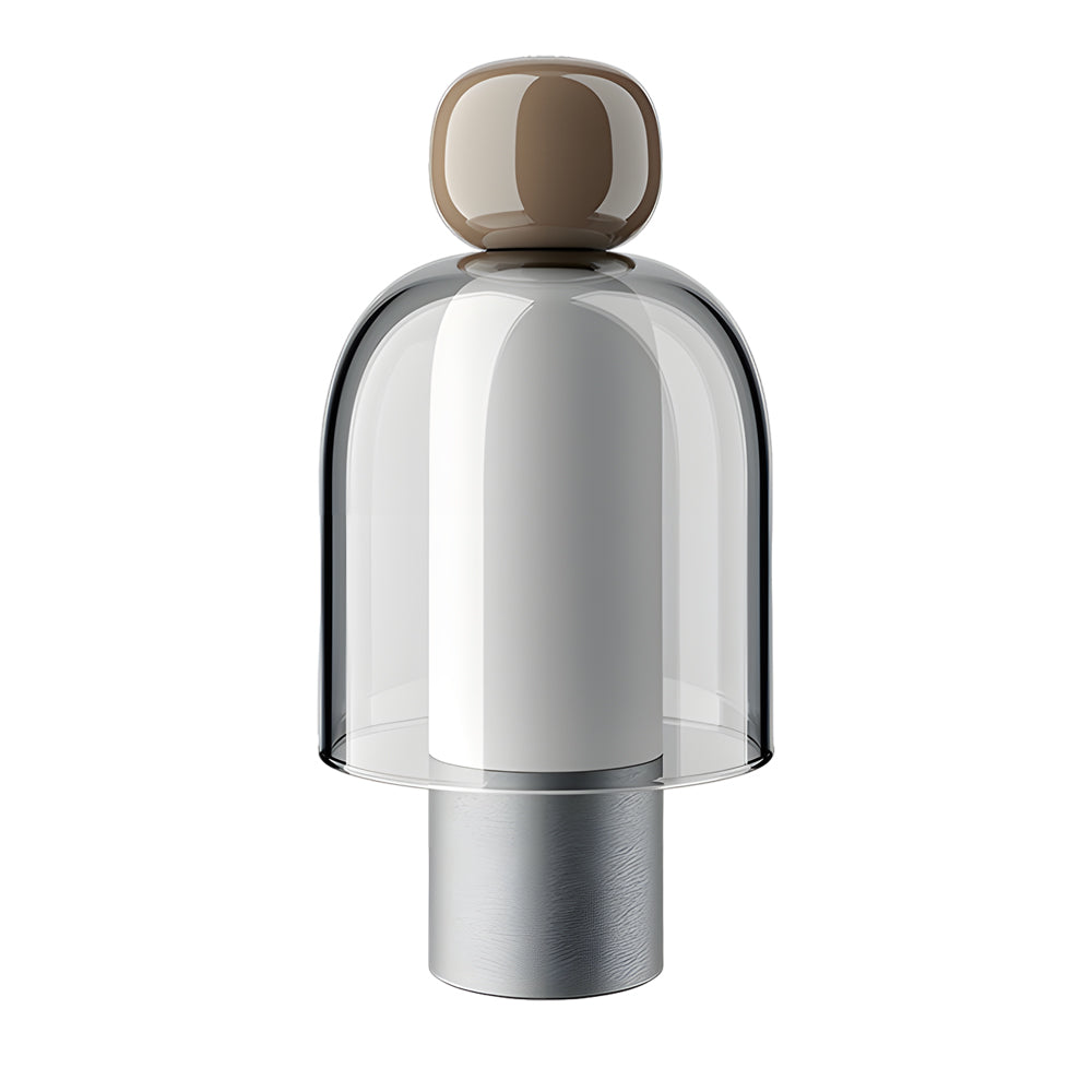 Human Shape LED Metal Lamp - Portable Glass Table Light for Home Decor