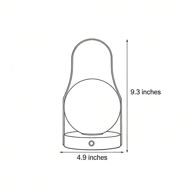 Portable Rechargeable LED Lantern Touch Control Lamp - Smart Touch LED Lighting for Home, Camping, and Outdoor Use
