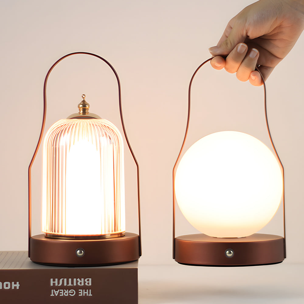 Portable Rechargeable LED Lantern Touch Control Lamp - Smart Touch LED Lighting for Home, Camping, and Outdoor Use