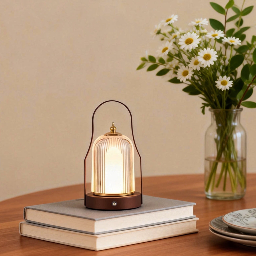 Portable Rechargeable LED Lantern Touch Control Lamp - Smart Touch LED Lighting for Home, Camping, and Outdoor Use