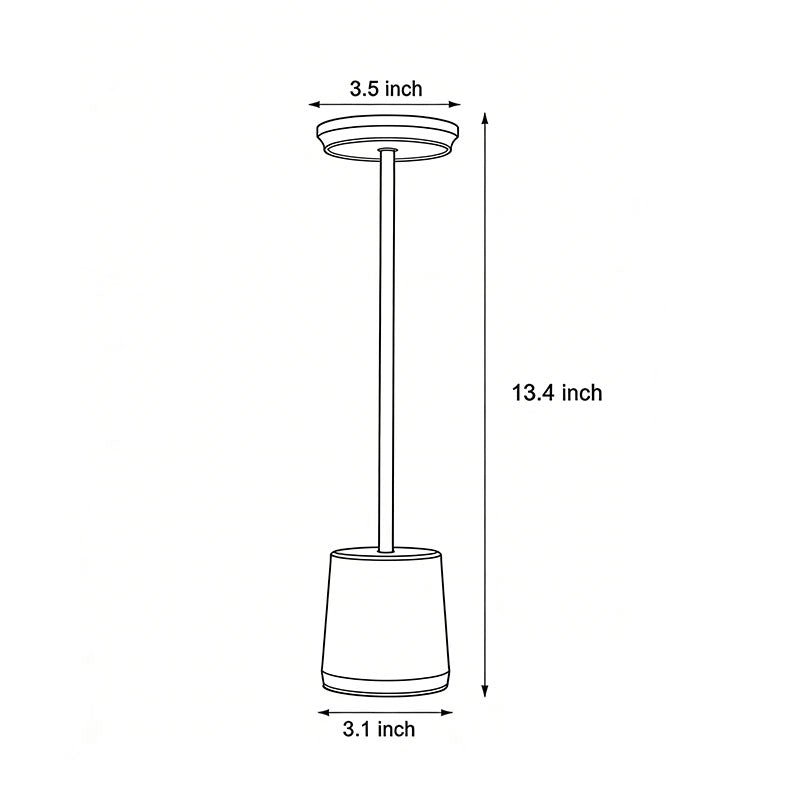 Portable Rechargeable LED Table Lamp - Atmosphere Light for Home Decor