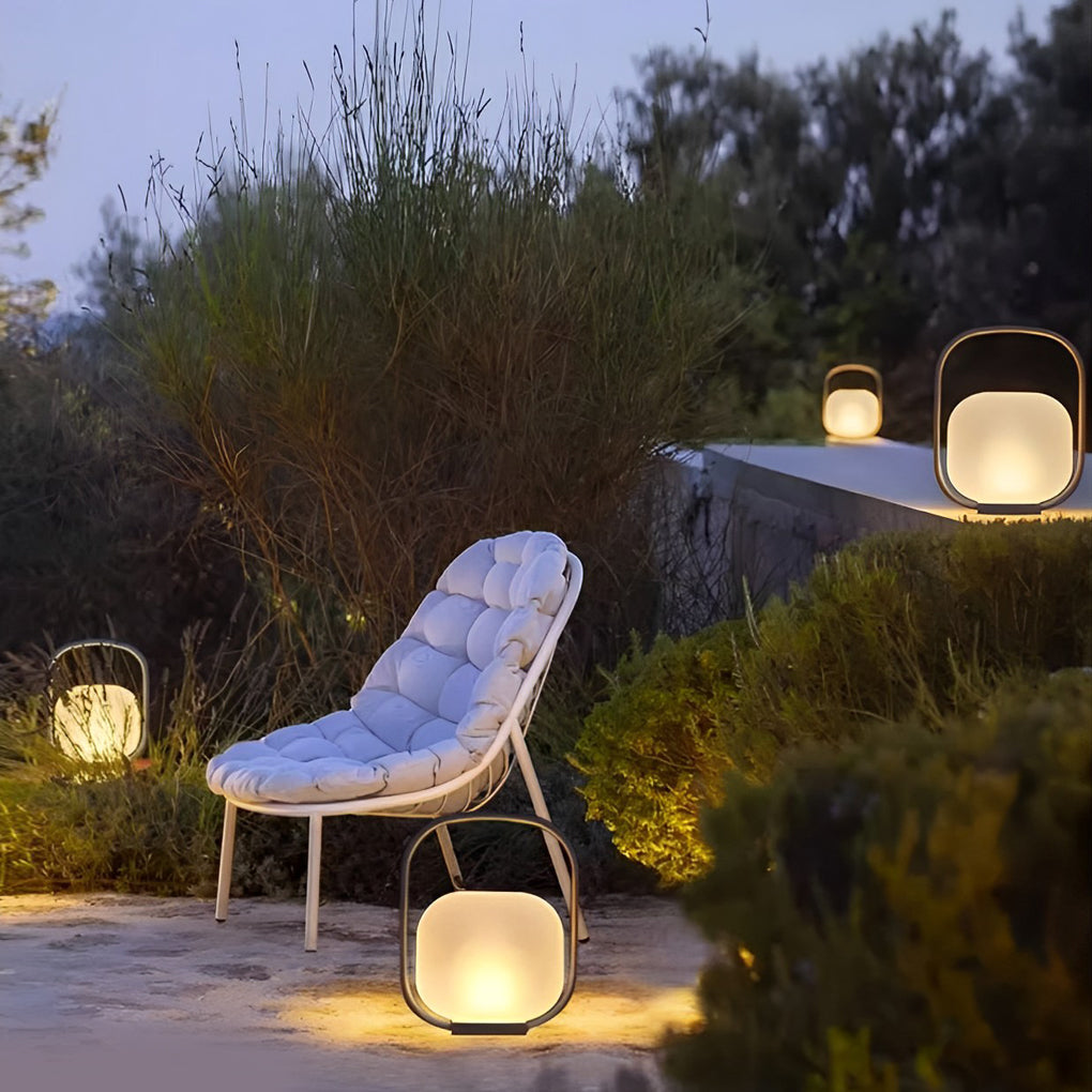 Portable Waterproof Solar Lantern LED Rechargeable Outdoor Handle Lamp