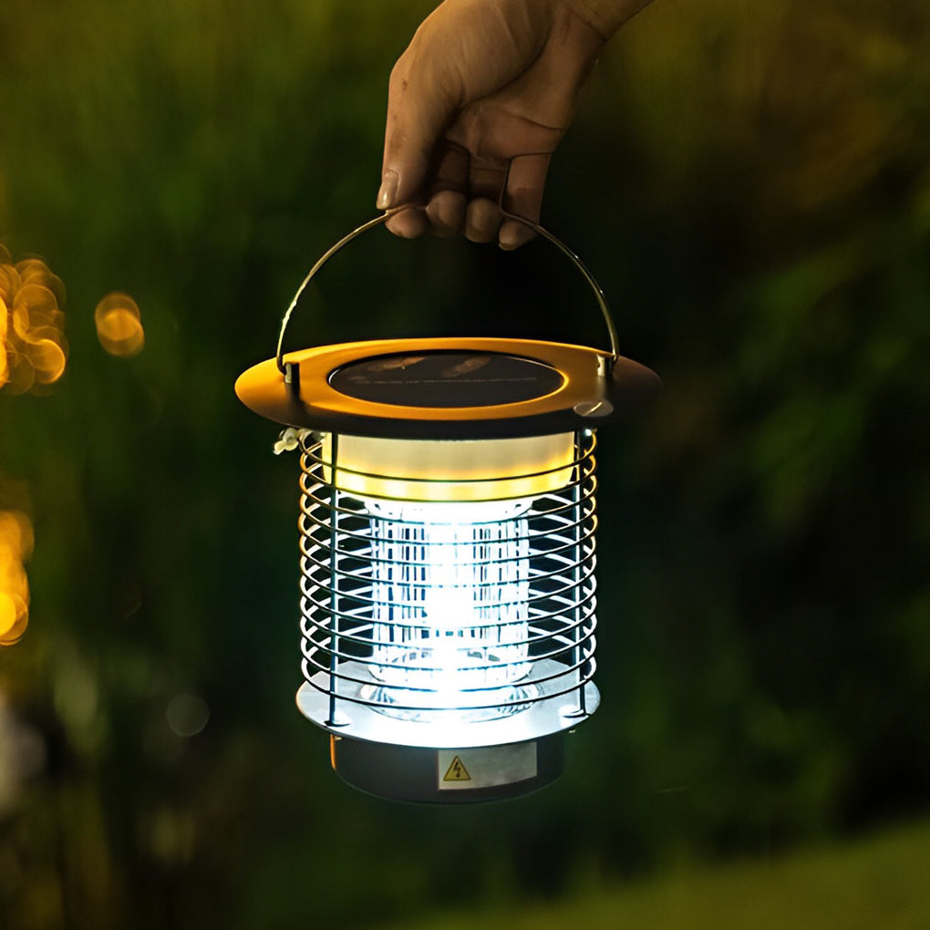 Solar Purple Light Bug Zapper - Garden Mosquito Killer Lamp
