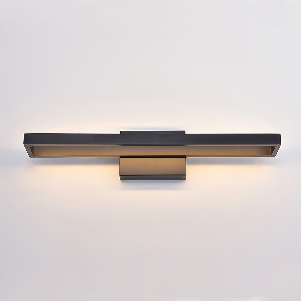 Black Vanity Bathroom Light Dimmable LED Modern Picture Wall Light Fixture Elegant Contemporary Sconce for Home Decor Lighting Adjustable Brightness for Makeup and Grooming Spaces Mounted Lighting for Bathroom and Dressing Rooms