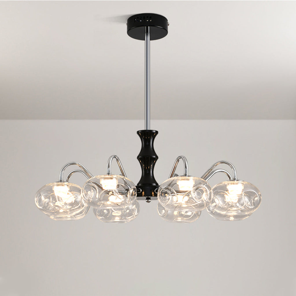 Magic Bean Lustre en Verre LED Chandelier Design Moderne
