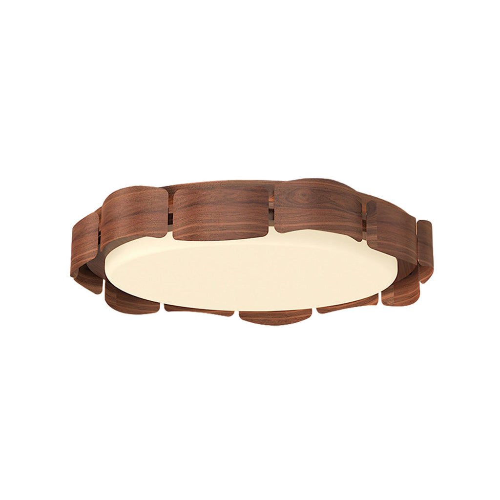 Wooden Ceiling Lights Full Spectrum Flush Mount for Eye Care
