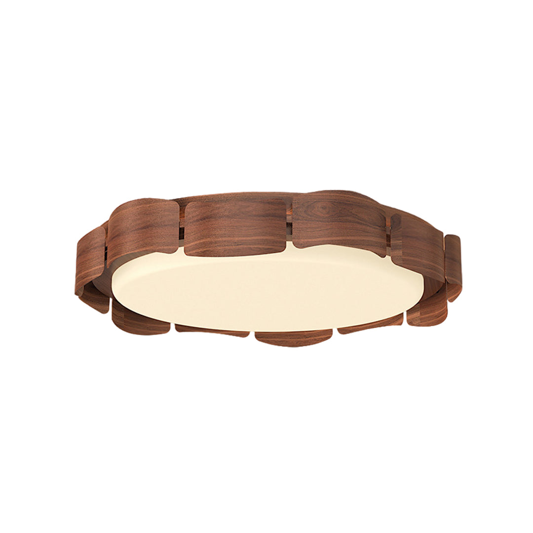 Wooden Ceiling Lights Full Spectrum Flush Mount for Eye Care