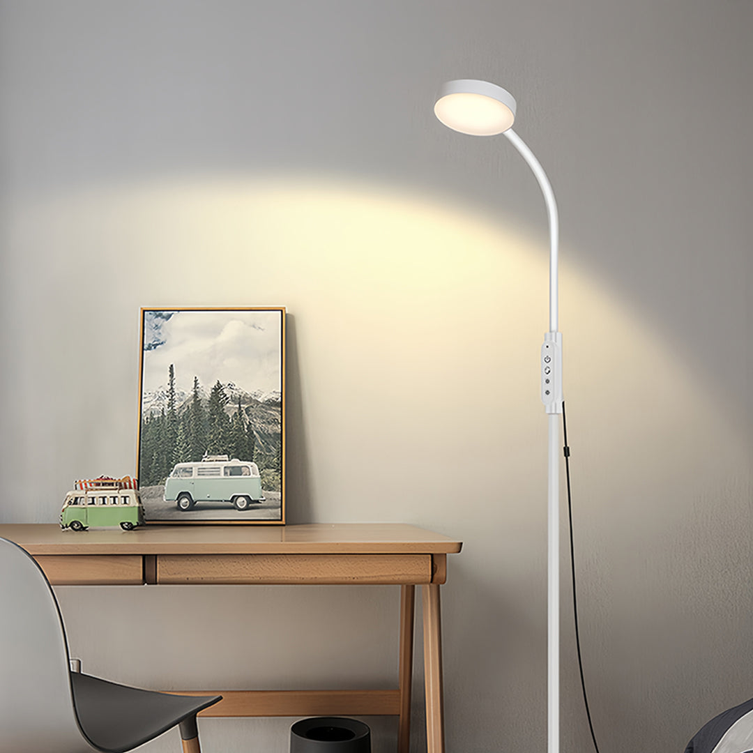 Minimalist LED Floor Lamp - Eye-Caring Standing Light for Reading