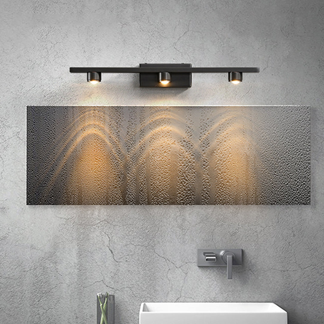 Black Vanity Lights for Bathroom - Minimalist LED Mirror Cabinet Light - Modern Wall Sconce - Adjustable Brightness - Energy-Efficient Lighting Fixture - Decorative Lighting for Home - Stylish Bathroom Lighting - Sleek Design - Easy Installation - Contemp