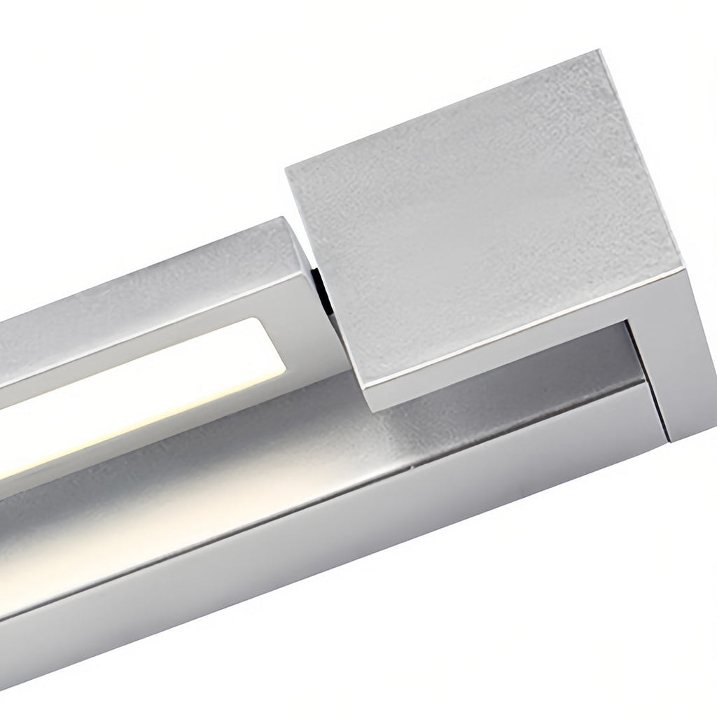 Chrome Bathroom Vanity Light Modern Makeup Mirror Wall Light, Contemporary LED Lighting, Stylish Wall Sconce, Brushed Nickel Finish, Bright Illumination for Grooming, Elegant Home Decor, Space-Saving Design, Ideal for Small Bathrooms, Adjustable Lighting