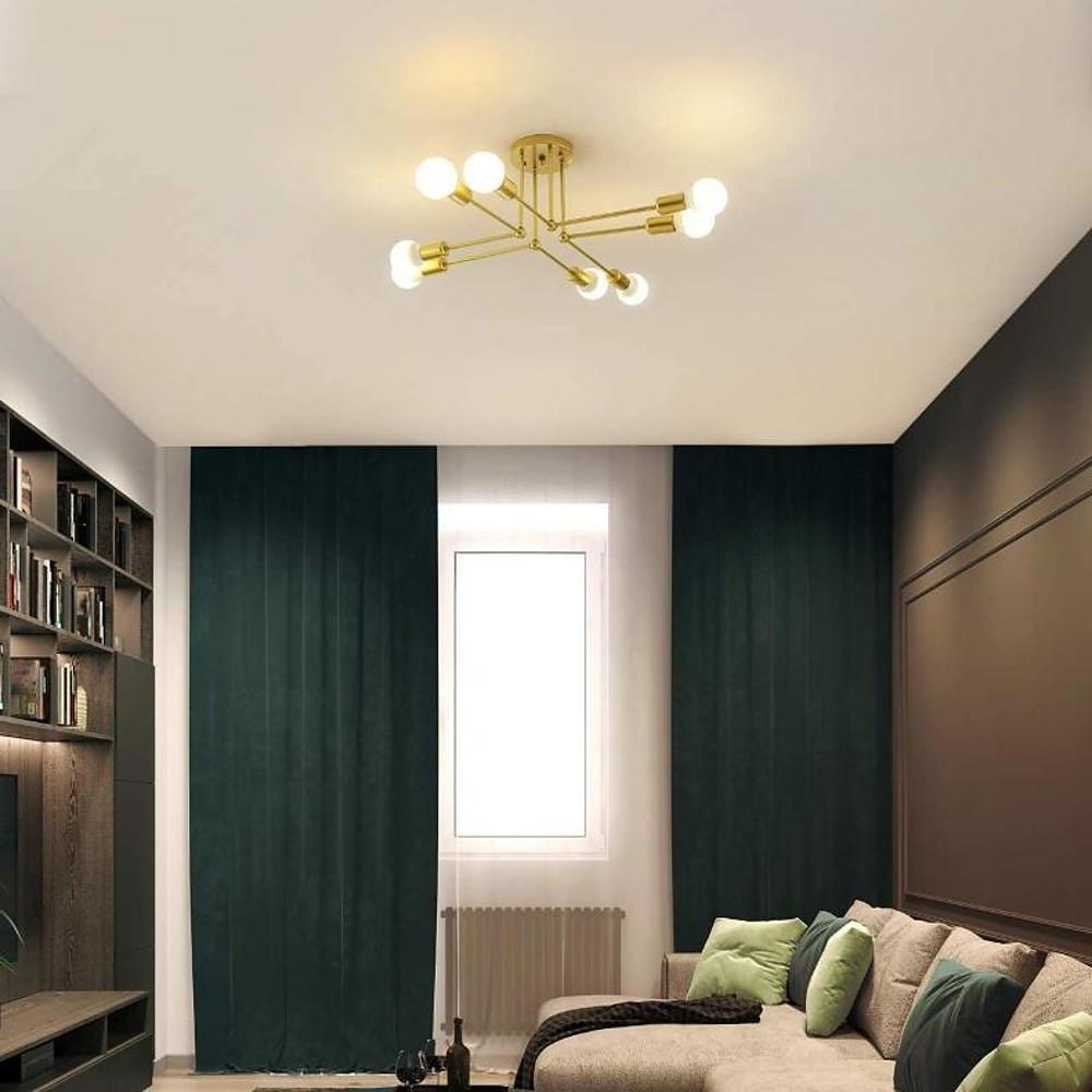 8-Light Modern Sputnik Chandelier | LED Ceiling Pendant Lighting